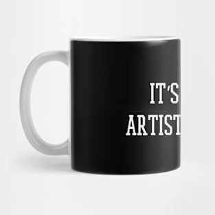 funny artistic licence t shirt Mug